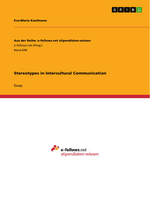 cover image of Stereotypes in Intercultural Communication
